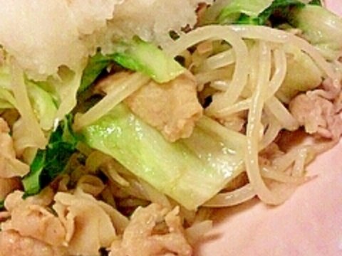 大根おろしでさっぱり野菜炒め